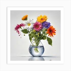 Flowers In A Vase 4 Art Print