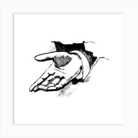 Hand Reaching Out Art Print