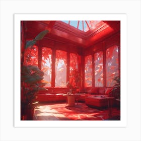 Red Room 2 Art Print