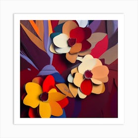 Paper Flowers 2 Art Print