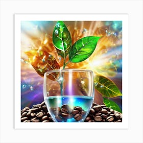 Coffee Beans In A Glass 1 Art Print