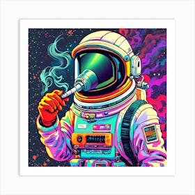 Hippie Astronaut Art Print