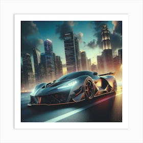 Futuristic Sports Car 115 Poster