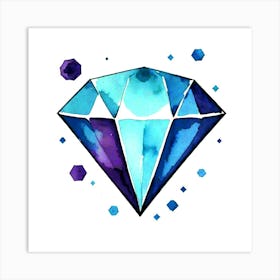 Watercolor Diamond Art Print