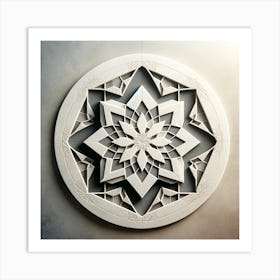 Abstract Mandala Art Print