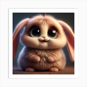 Cute Bunny Art Print