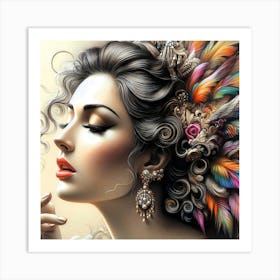 Portrait Artwork 101 Art Print