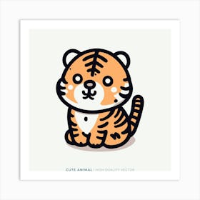 Cute Tiger 11 Art Print