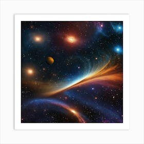 Space Galaxy Art Print