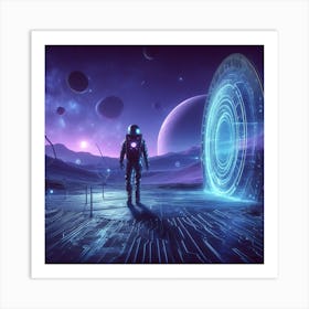 Space Alien Art Print