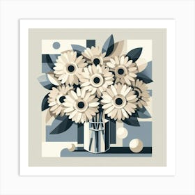 Bouquet Of Daisies Art Print