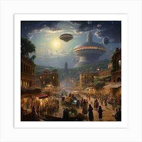 Alien City Art Print