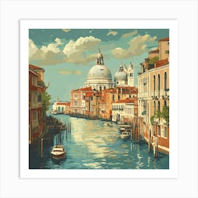 Grand Canal In Venice Art 1 Art Print