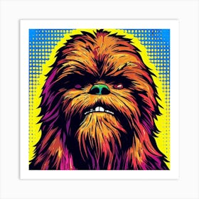 Chewbacca Pop Art Art Print
