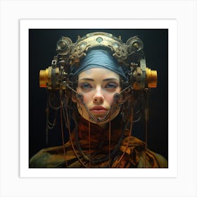 Steampunk Woman 2 Art Print