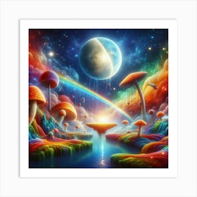 Abstract fantasy Art Print