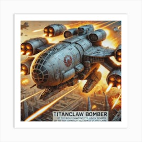 Titanclaw Bomber Iron Commonwealth Art Print