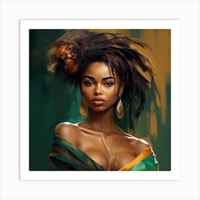 African Beauty 3 Art Print