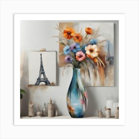 Flowers In A Vase 3 Art Print