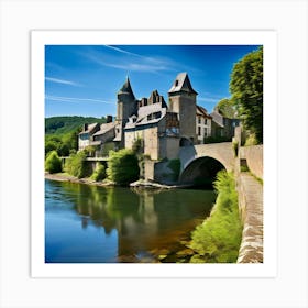 Castle On The River Art Print