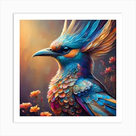 Colorful Bird Art Print