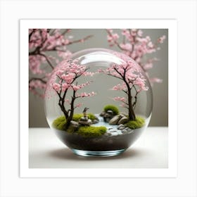 Sakura Terrarium Art Print