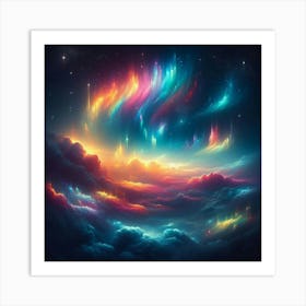 A vibrant sky Art Print