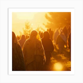 Women Walking In The Sun Art Print