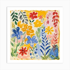 Floral Painting Matisse Style 14 Art Print