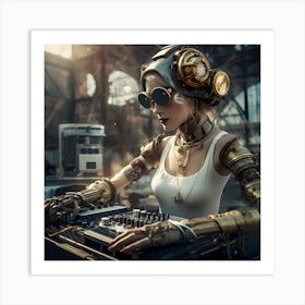 Steampunk Dj 4 Art Print