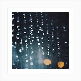 Rain Drops Art 4 Art Print