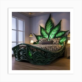 Marijuana Bed Art Print