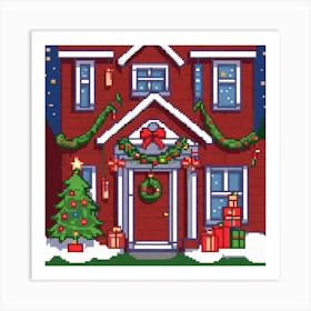 Christmas House 12 Art Print