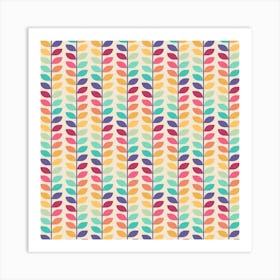 Retro Rainbow Pattern 04 Art Print