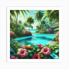 Tropical Paradise Art Print