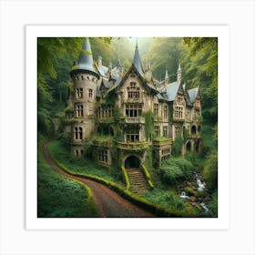 Castle In The Forest Art Print