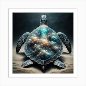 Turtle beach  Art Print