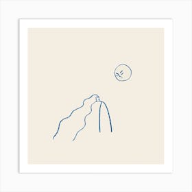 The Moon And Me Square Art Print