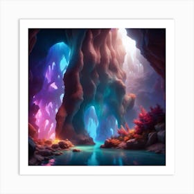 Caves Art Print