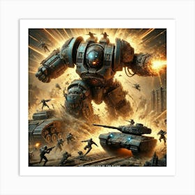 Tytan Unstoppable Charge Iron Commonwealth Art Print