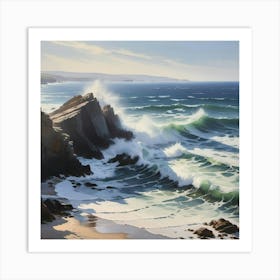 Crashing Waves Art Print