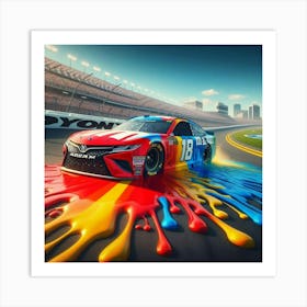 Toyota Nascar Art Print