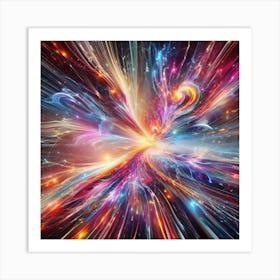 Fractal Burst Art Print