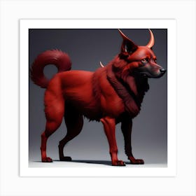 Tasmanian Devil Dog Art Print