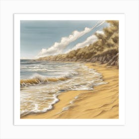 Beach Scene 1 Art Print