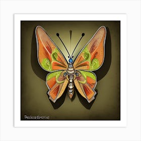 Butterfly Design Art Print