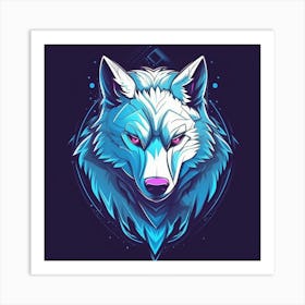 Wolf Head 4 Art Print