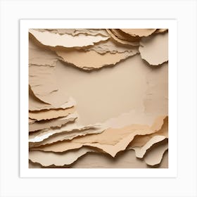 Torn Paper Background Art Print