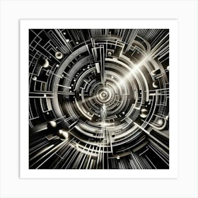 Abstract Futuristic Space Art Print