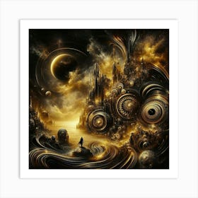 Cyborg City 1 Art Print